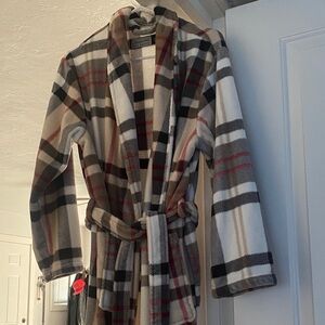 Plaid Belted Robe